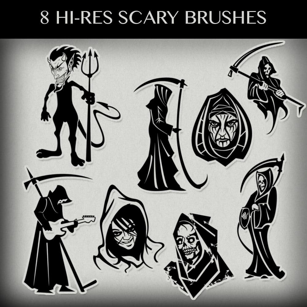 Scary Photoshop Brushes Pack