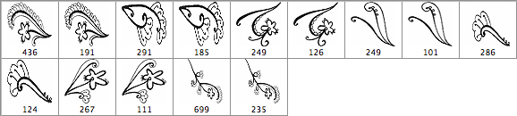 Inked Flower Brushes - Schematic