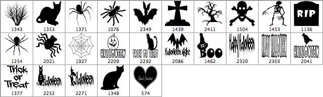 Halloween PS Brushes Collection - Schematic