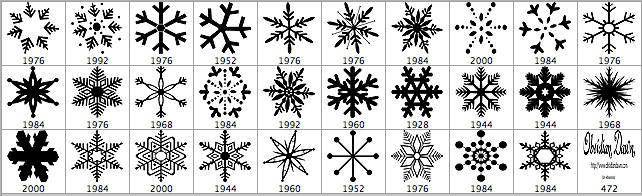 Snowflake Vectors Photoshop Brushes - Schematic