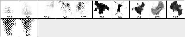 12 Abstract Photoshop Brushes - Schematic