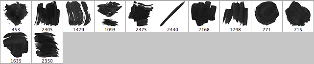12 Free Inky Photoshop Brushes - Schematic