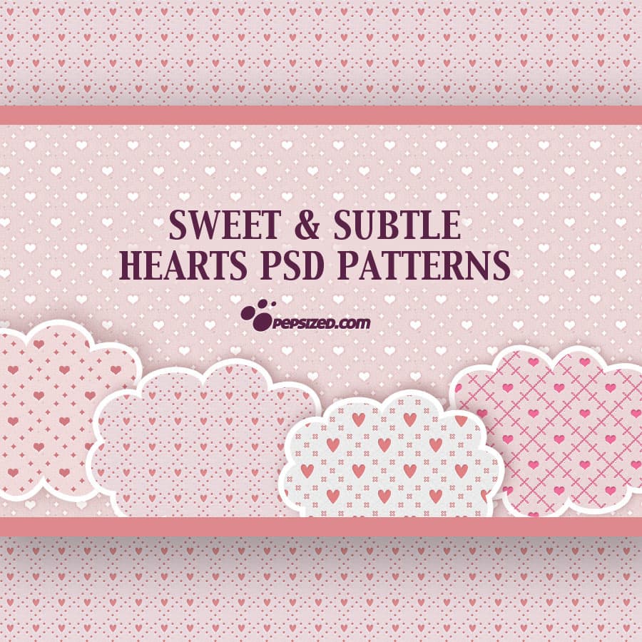 Free Hearts PSD Patterns