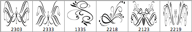 6 Hi Res Calligraphy Brushes  - Schematic