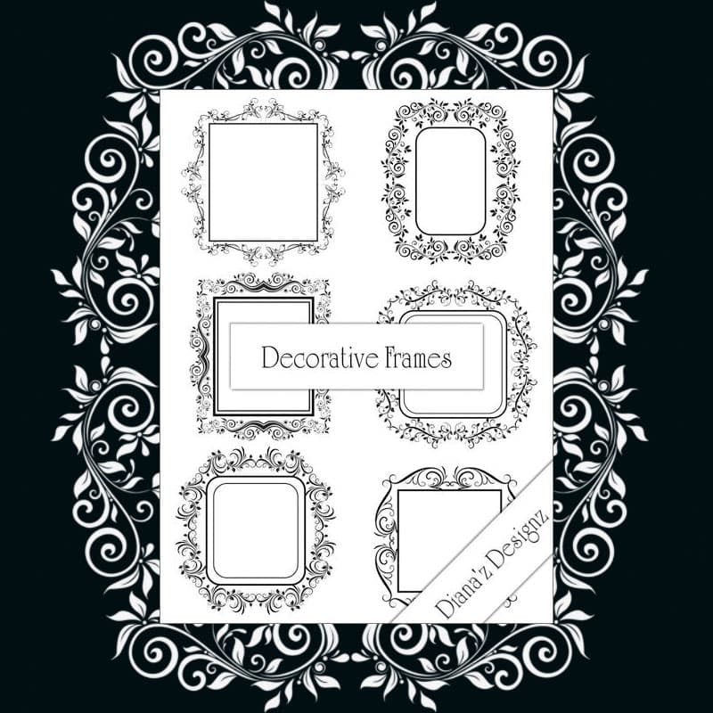 Decorative Frame Brushes