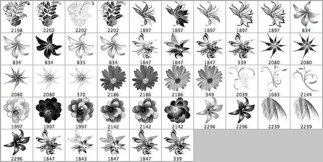 46 Hi Res Flower Brushes - Schematic