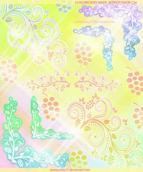 Spring Corners Swirls