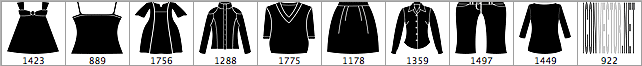 Free Clothes Photoshop Brushes - Schematic