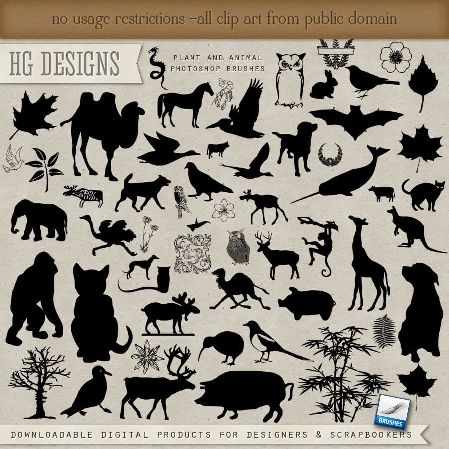 Plants And Animals PS Brushes