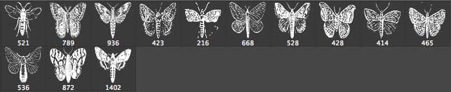 Vintage Moths PS Brushes - Schematic