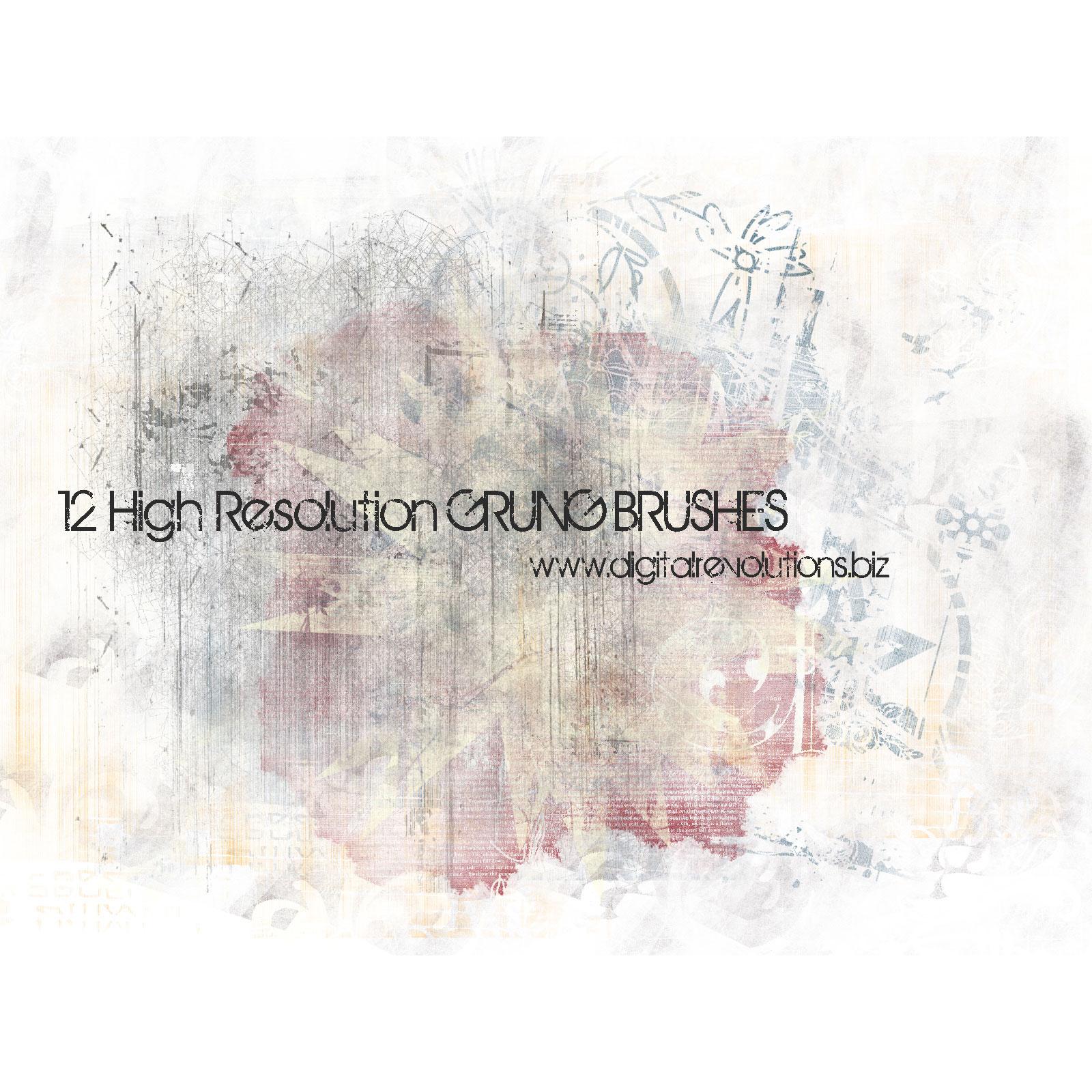 Free Grunge Photoshop Brushes