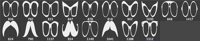 PS Brushes Glasses and Staches - Schematic