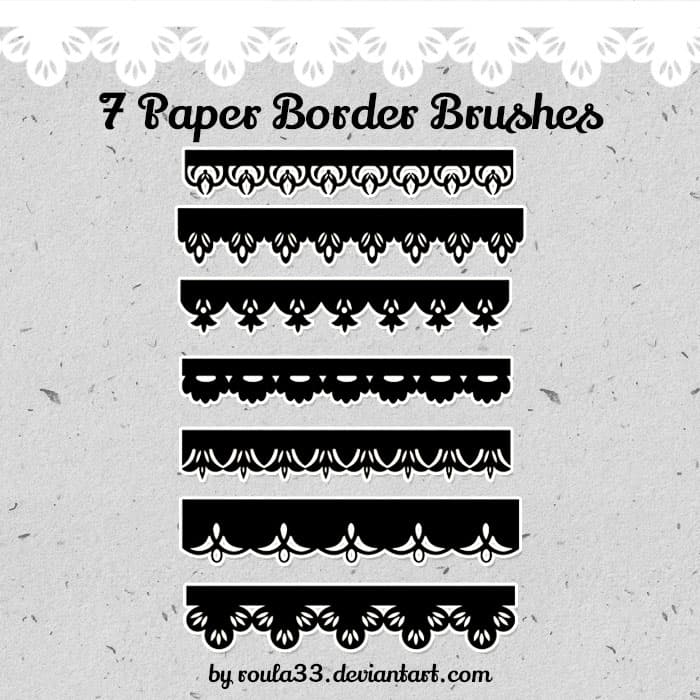 Paper Border Brushes 