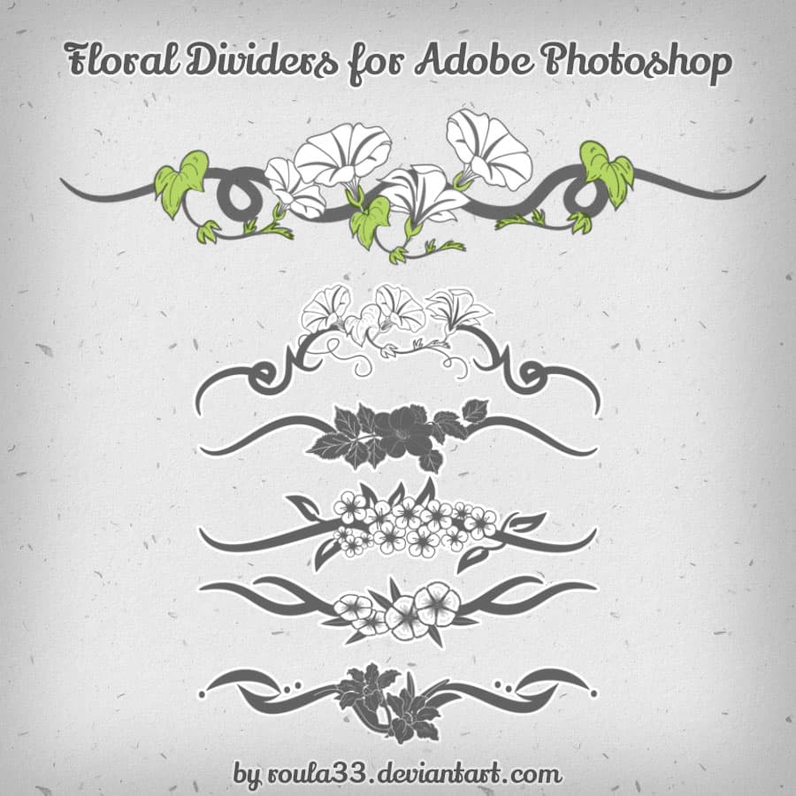 Floral Dividers