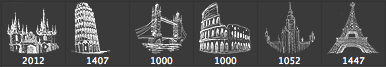 Vintage City High Res PS Brushes - Schematic