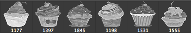 CupCakes High Res shabby chick PS brushes - Schematic