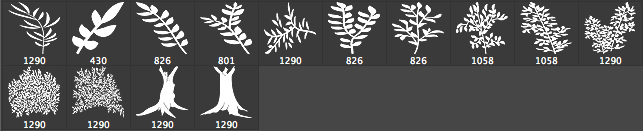 Trees and Twigs Brushes - Schematic
