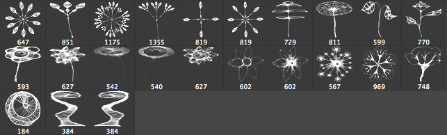 Floral Brushes Made with ScribblerToo - Schematic