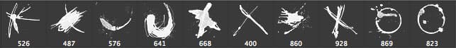 Exes and O’s Brush Pack - Schematic