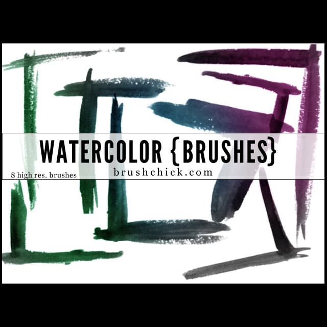 Watercolor Corner Brush Pack