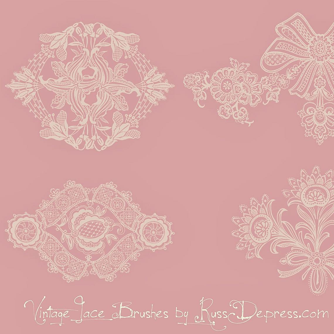 Vintage Lace Ornament PS Brushes