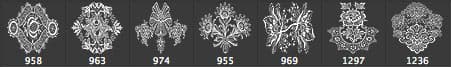 Vintage Lace Ornament PS Brushes - Schematic