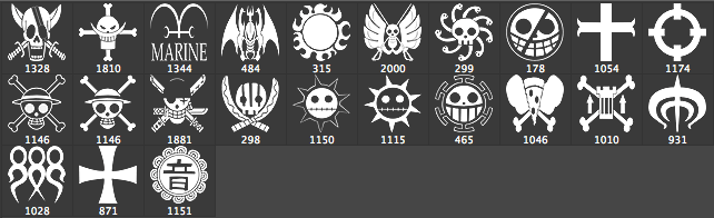 One Piece Jolly Roger Brushes - Schematic
