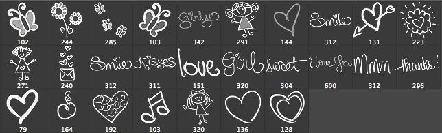 Cute Girly Doodle Brushes - Schematic