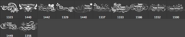 Christmas Text Brushes - Schematic