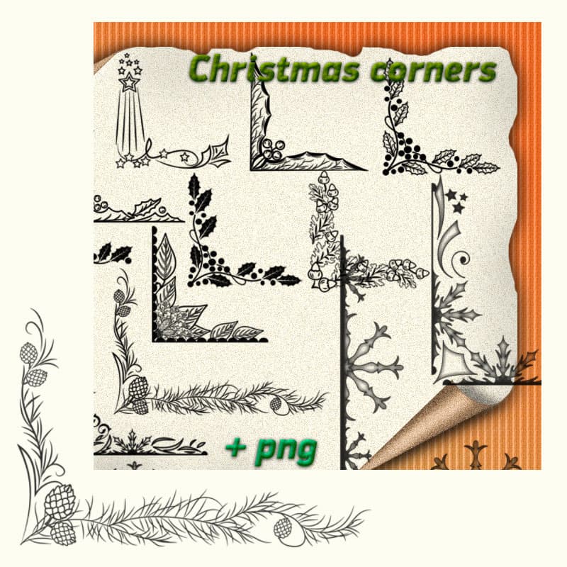 Christmas Corners Brushes