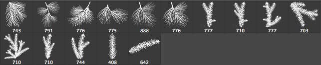 Christmas Grasses Brushes - Schematic