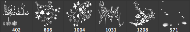 Floral Swirls HD Photoshop Brushes - Schematic