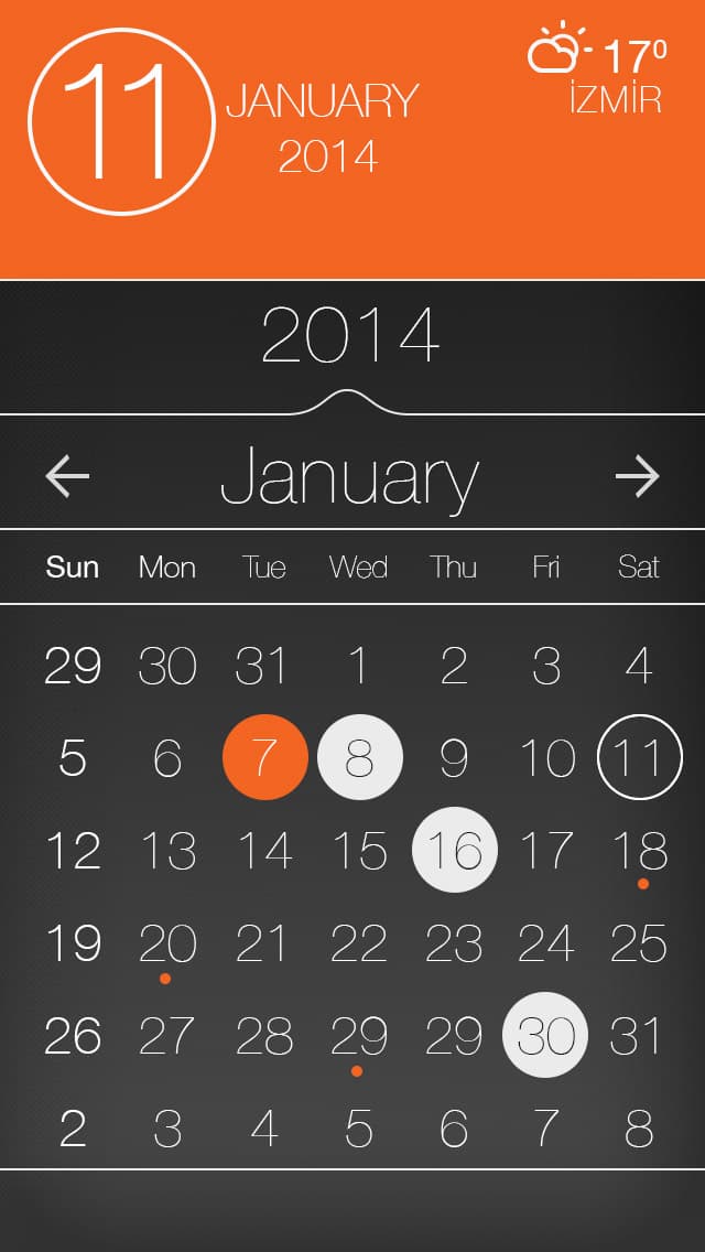 Calendar App UI Design - Thumbnail 2