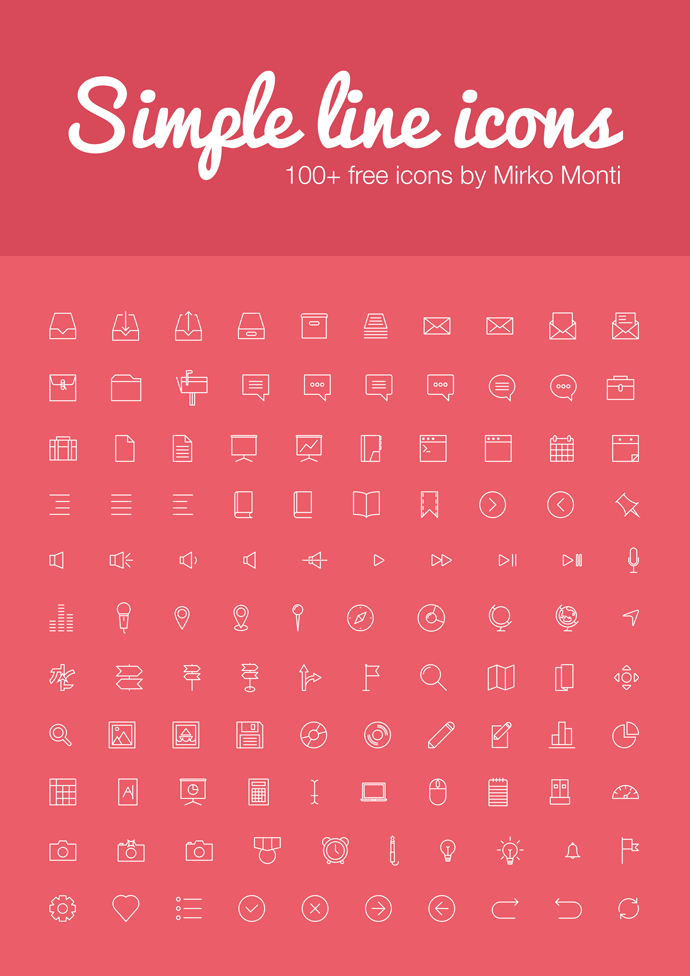 Simple Line Icons - Thumbnail 2