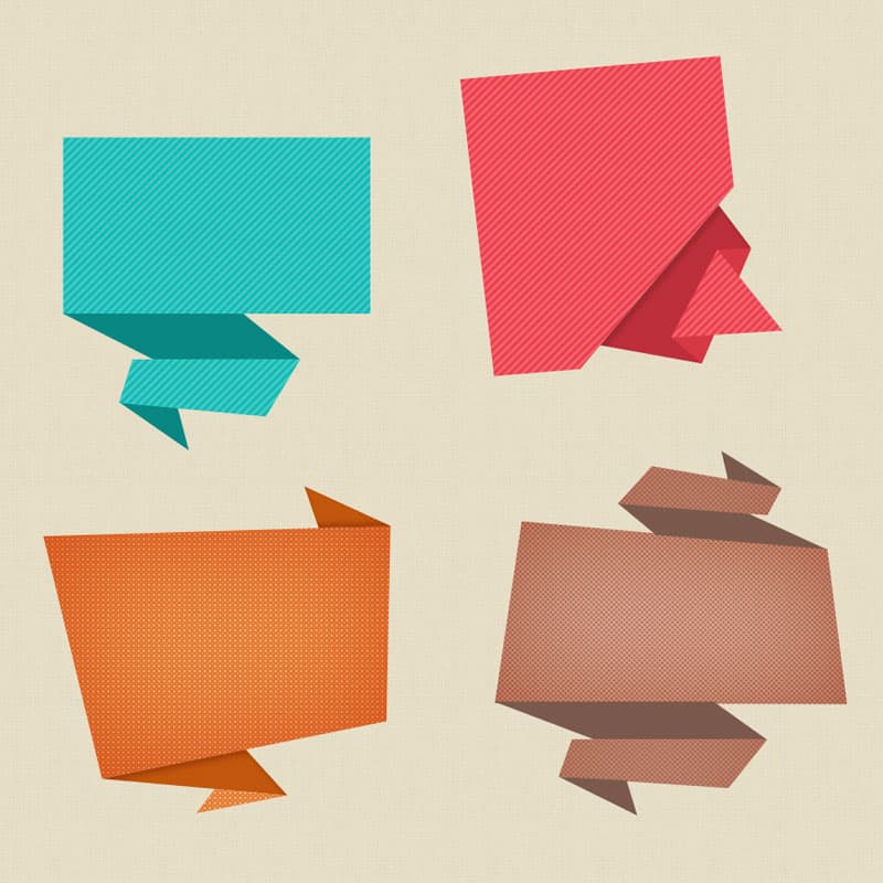 Origami Speech Bubble