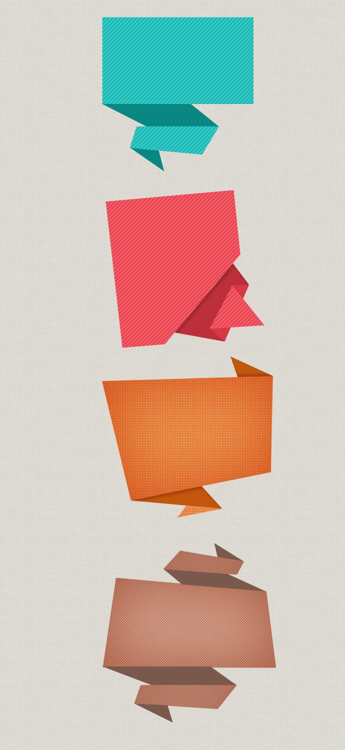 Origami Speech Bubble - Thumbnail 2