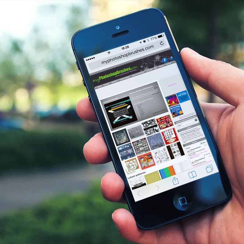 iPhone Holding Hand Mockup - Preview 1