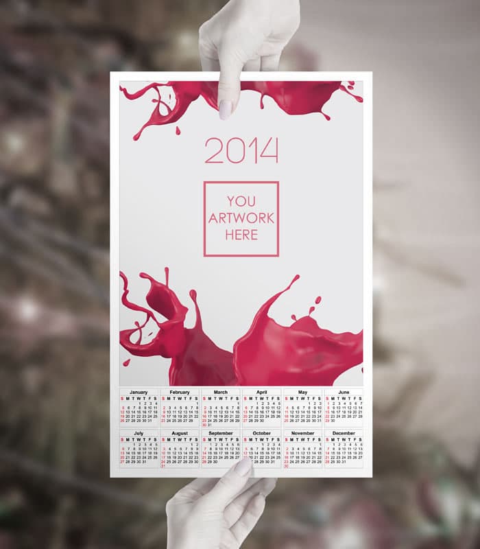 2014 Mockup Calendar