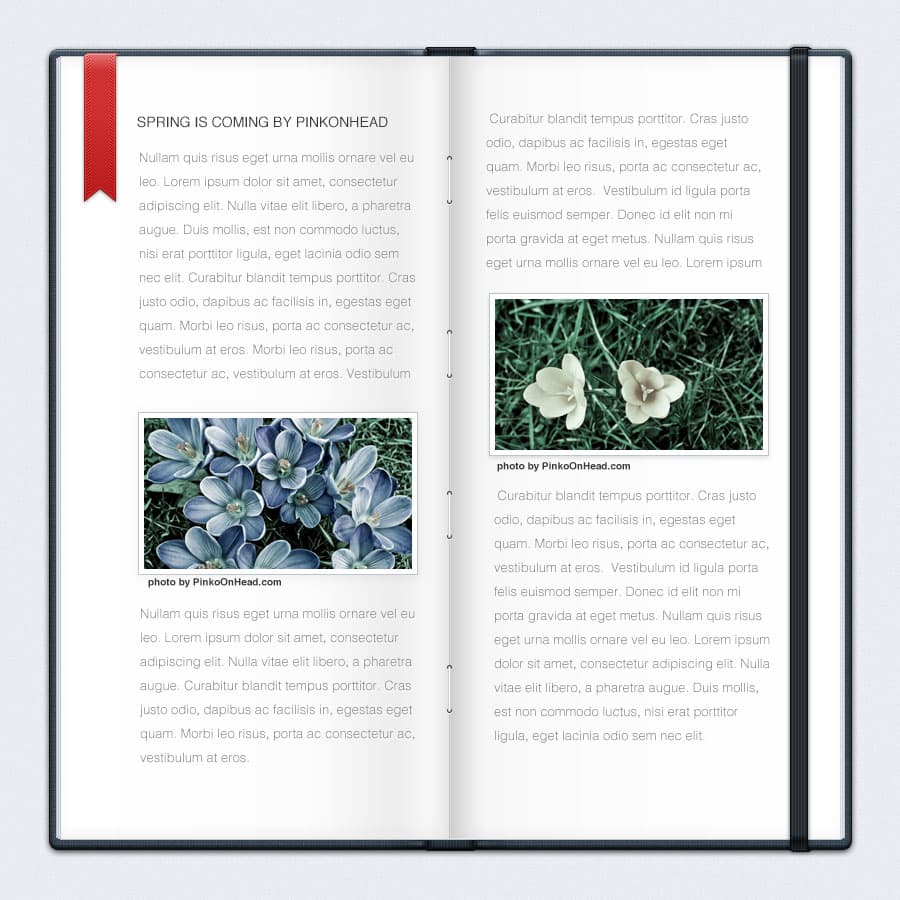 Open Notebook Free PSD