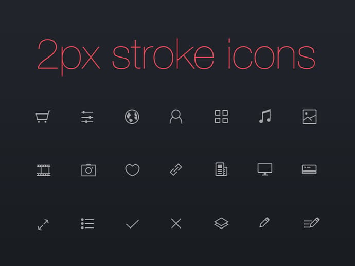 Minimal Stoke Styled Icons - Thumbnail 2