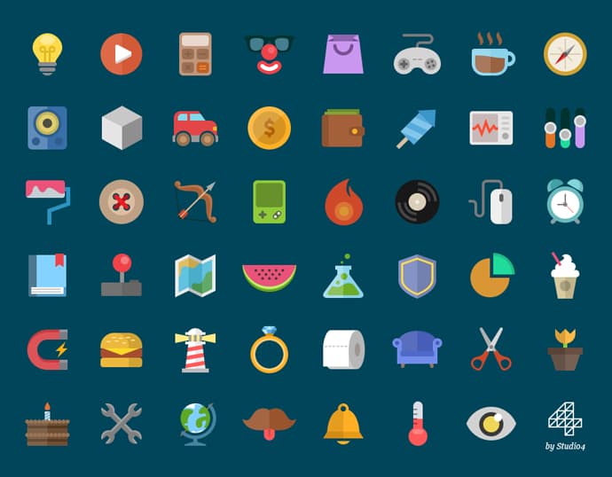 Colorful Flat Icons - Thumbnail 2