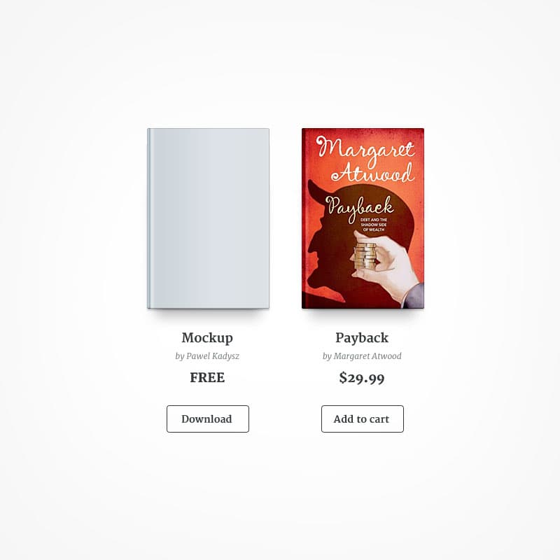 Free PSD Book Mockup