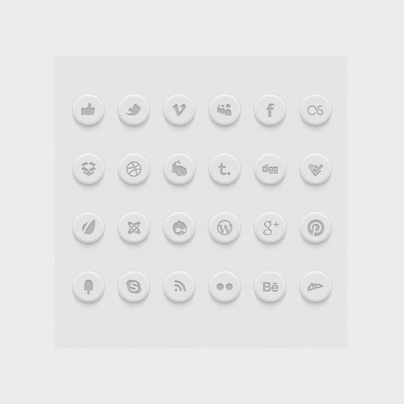 PSD Free Social Icons