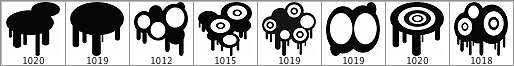 Circles And Drips Brush Set - Schematic