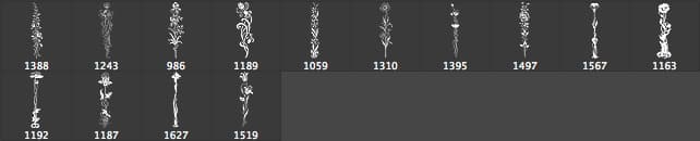 Flowers and Vines Brushes - Schematic