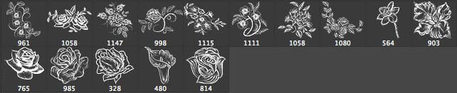 Spring Flowers Brushes - Schematic