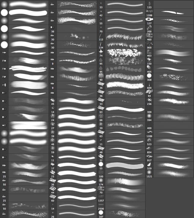 Free Photoshop Brushes by Darek Zabrocki - Schematic