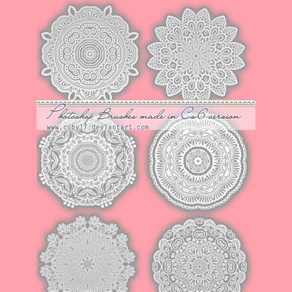 Circular Laces Photoshop Brushes