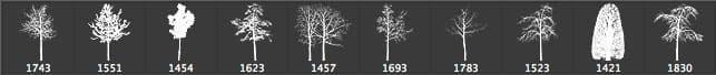 10 Trees Brushes - Schematic