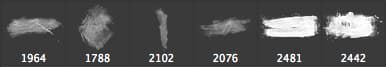 Shabby Texture Brush Set - Schematic